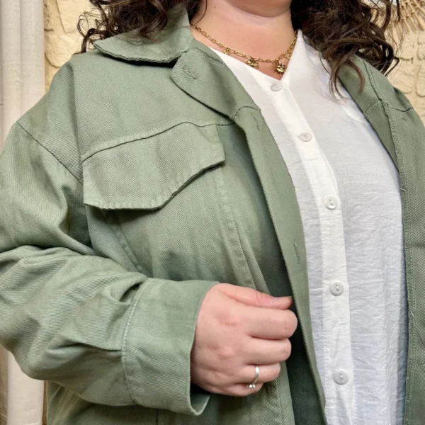 J760 - Veste colorée (GT) - kaki - taille-unique-grande-taille