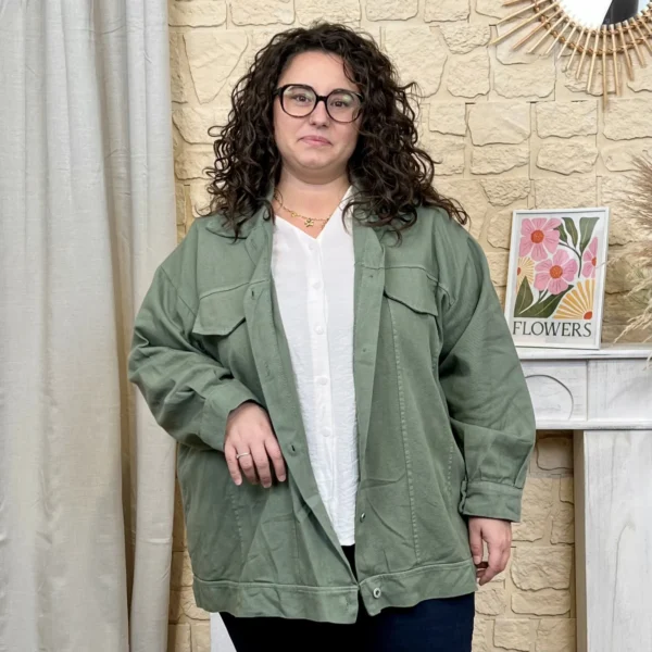 J760 - Veste colorée (GT) - kaki - taille-unique-grande-taille