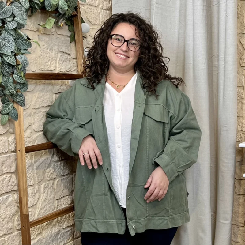 J760 - Veste colorée (GT) - kaki - taille-unique-grande-taille