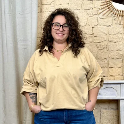 J797 - Sweat uni (GT) - camel - taille-unique-grande-taille