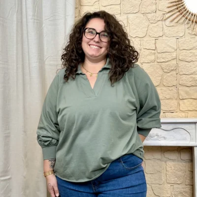 J797 - Sweat uni (GT) - kaki - taille-unique-grande-taille