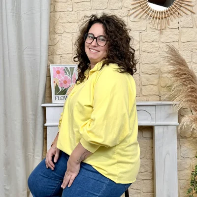 J797 - Sweat uni (GT) - jaune - taille-unique-grande-taille