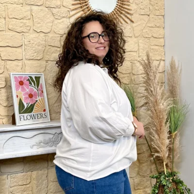 J797 - Sweat uni (GT) - blanc - taille-unique-grande-taille