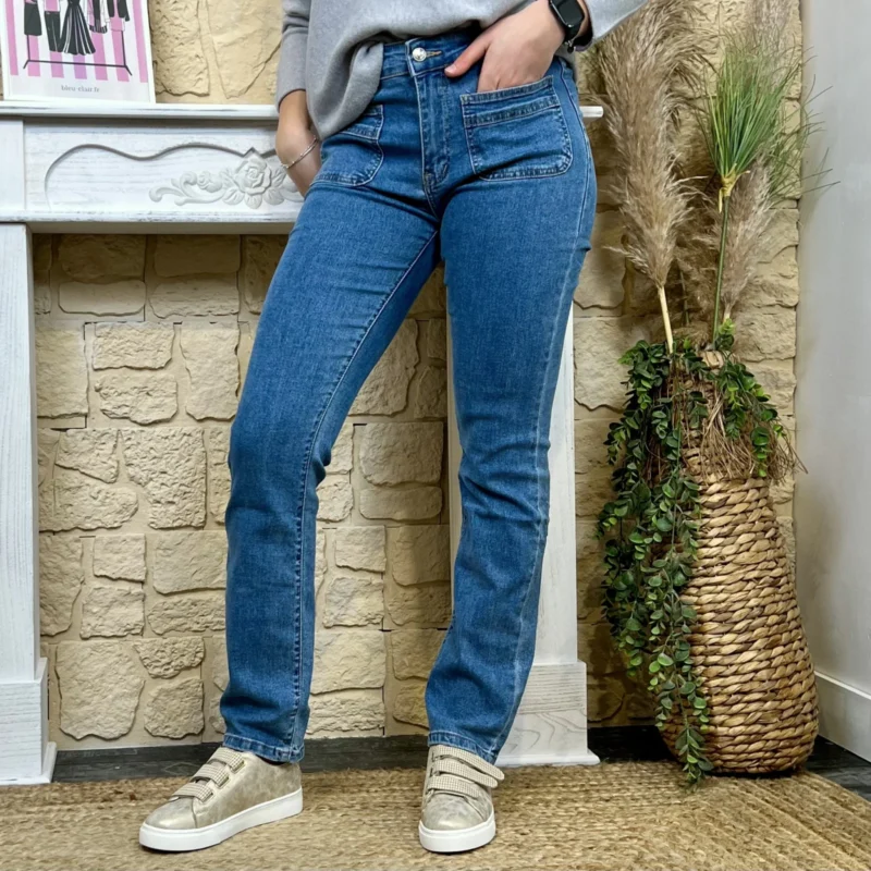 K828 - Jean Droit (T36-T44) - denim - 44
