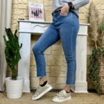 K822 - Jean 7/8ème (T36-T44) - denim - 44