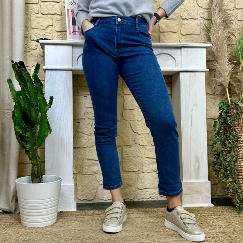 K818 - Jean 7/8ème (T36-T44) - denim - 44