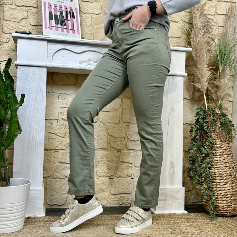 K836 - Jean Droit (T36-T44) - kaki - 44