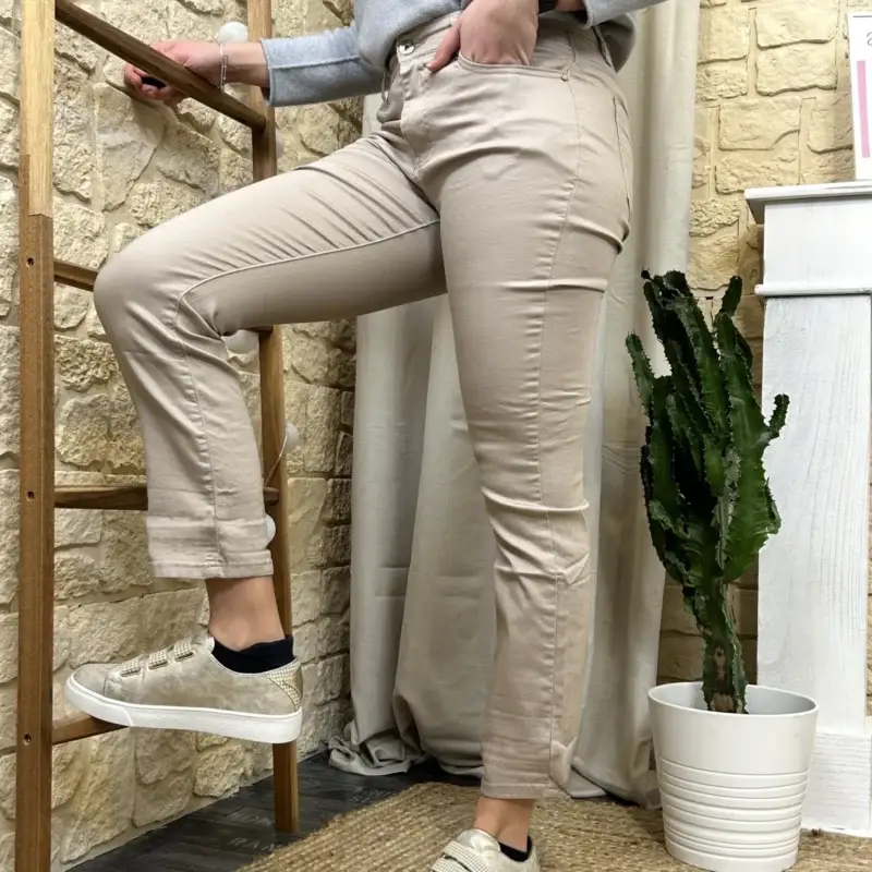 K812 - Jean 7/8ème (T36-T44) - taupe - 44