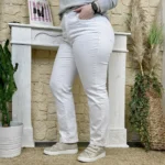 Jean Droit coloré VOGGO (T42-T50) - blanc - 50