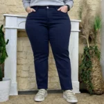 Jean Droit coloré VOGGO (T42-T50) - marine - 50