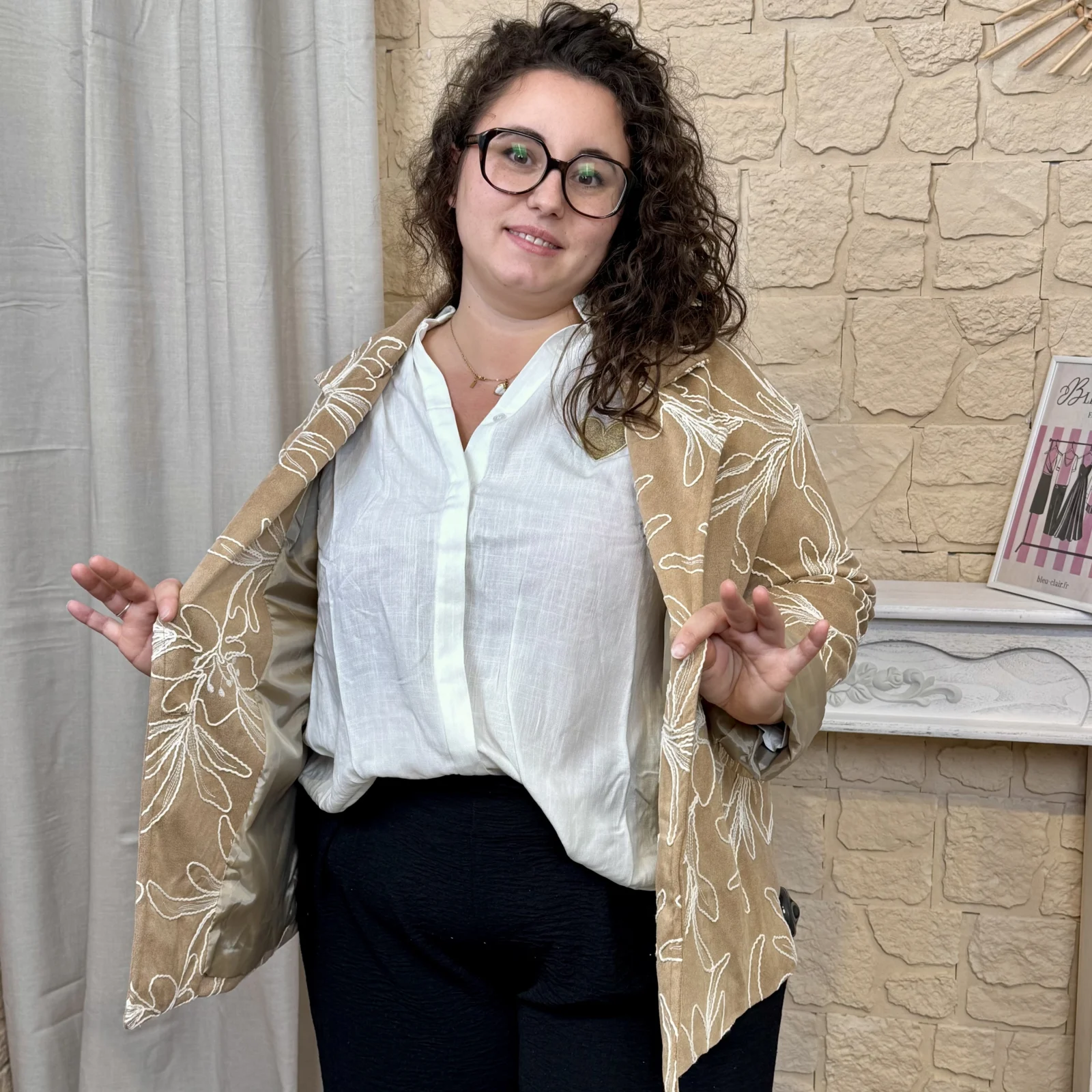 J795- Blazer imprimé (GT)