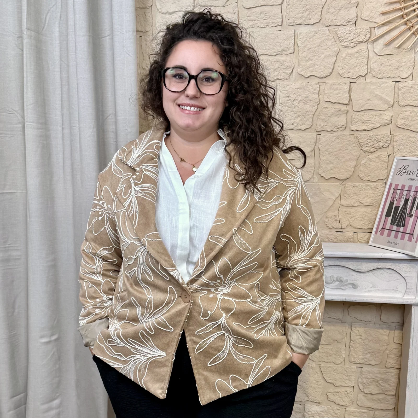 J795- Blazer imprimé (GT)