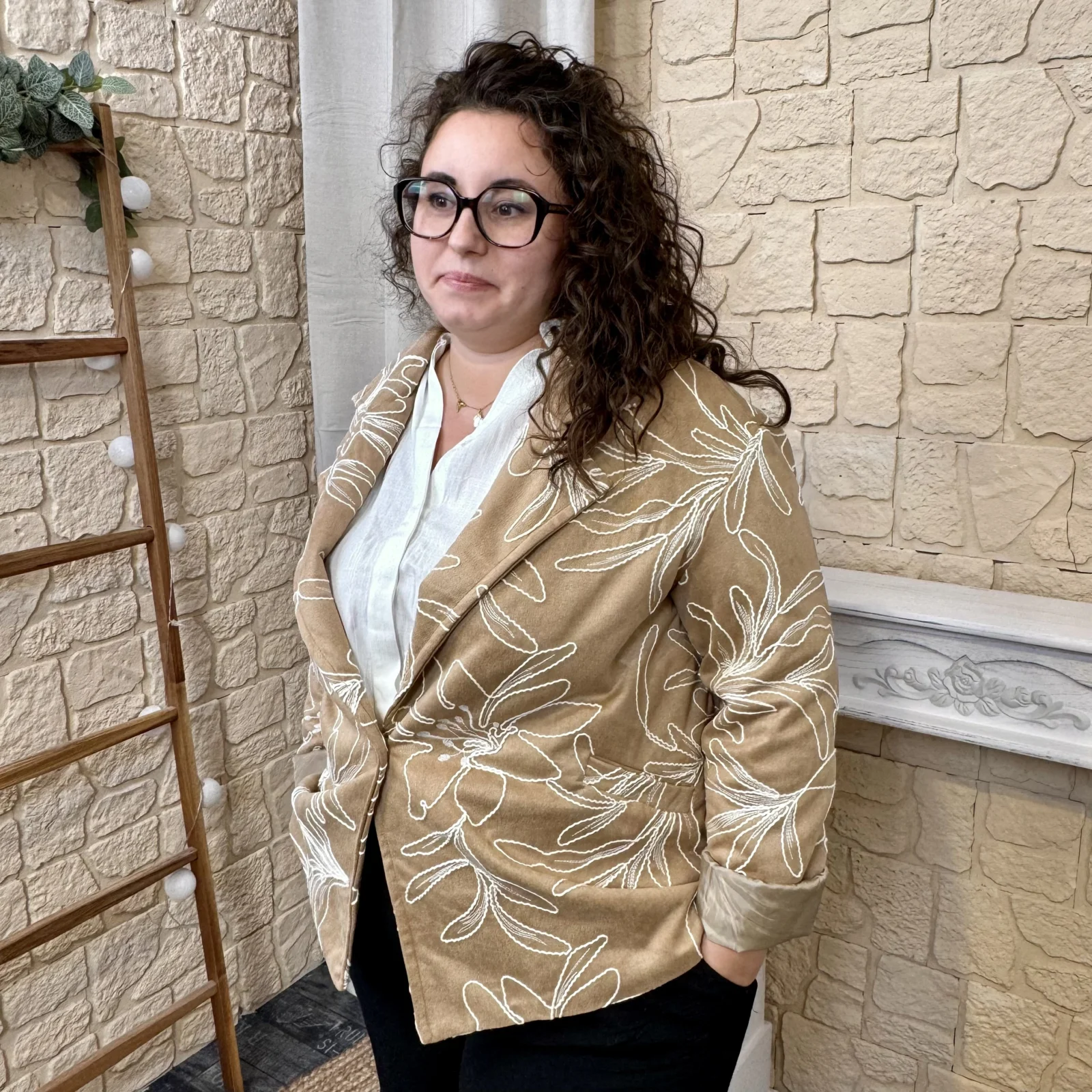 J795- Blazer imprimé (GT)