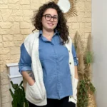 Gilet sans manches femme en maille « Jolies Formes » - rouge - 52
