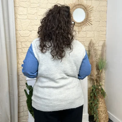 J801-Gilet sans manches (GT) - beige - 48