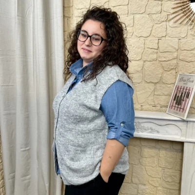 J801-Gilet sans manches (GT) - gris - 48