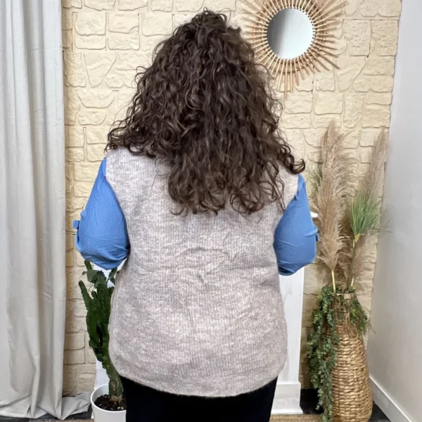 J801-Gilet sans manches (GT) - taupe - 48