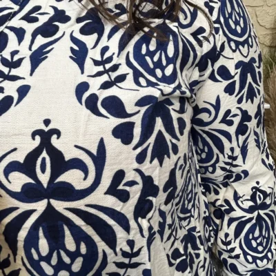 J799- Blouse arabesque (T44-T52) - marine - 52