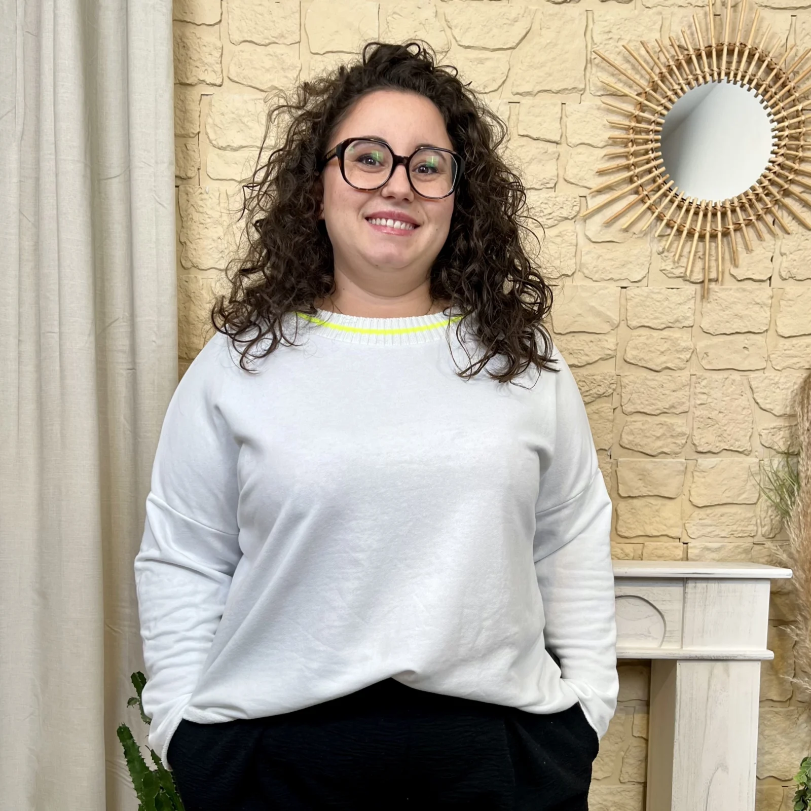 J369- Sweat (GT) - blanc - taille-unique-grande-taille