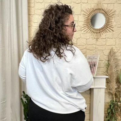 J369- Sweat (GT) - blanc - taille-unique-grande-taille