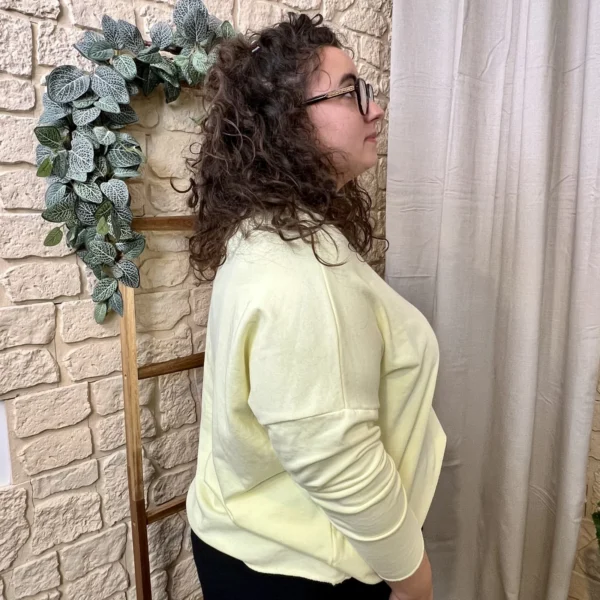 J369- Sweat (GT) - jaune - taille-unique-grande-taille