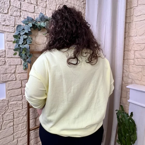 J369- Sweat (GT) - jaune - taille-unique-grande-taille