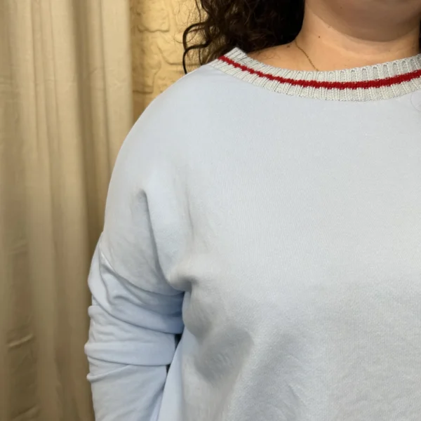 J369- Sweat (GT) - bleu-ciel - taille-unique-grande-taille