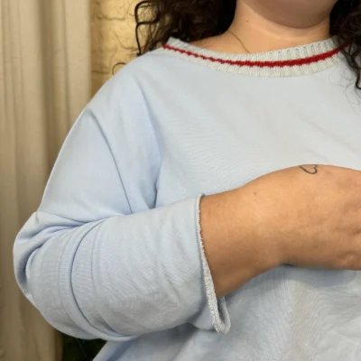 J369- Sweat (GT) - bleu-ciel - taille-unique-grande-taille