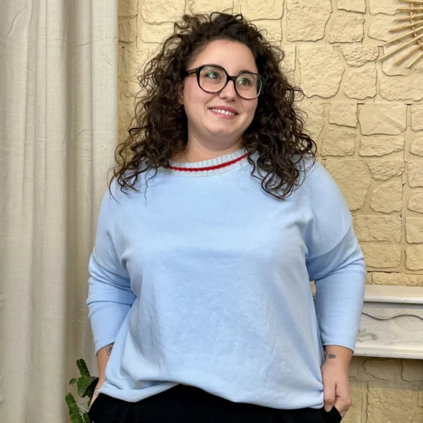 J369- Sweat (GT) - bleu-ciel - taille-unique-grande-taille