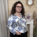 Blouse femme imprimée éventail CHRISTY T44-T52