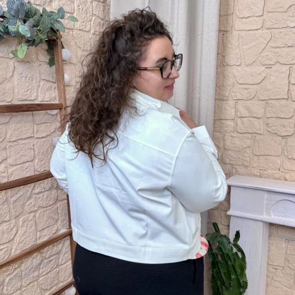 J761 - Veste courte (T44-T52) - blanc - 52