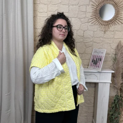 J754 - Gilet matelassé (GT) - jaune - taille-unique-grande-taille