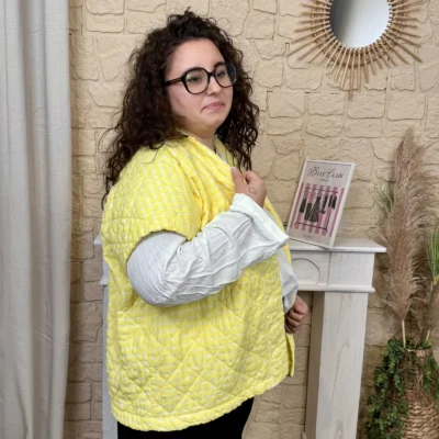 J754 - Gilet matelassé (GT) - jaune - taille-unique-grande-taille