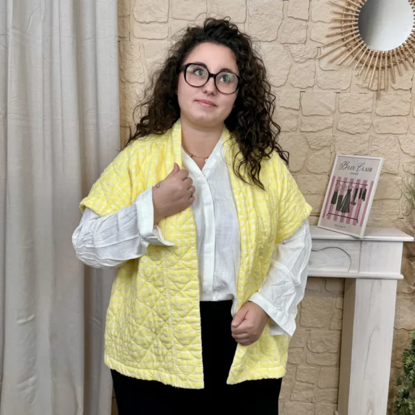 J754 - Gilet matelassé (GT) - jaune - taille-unique-grande-taille