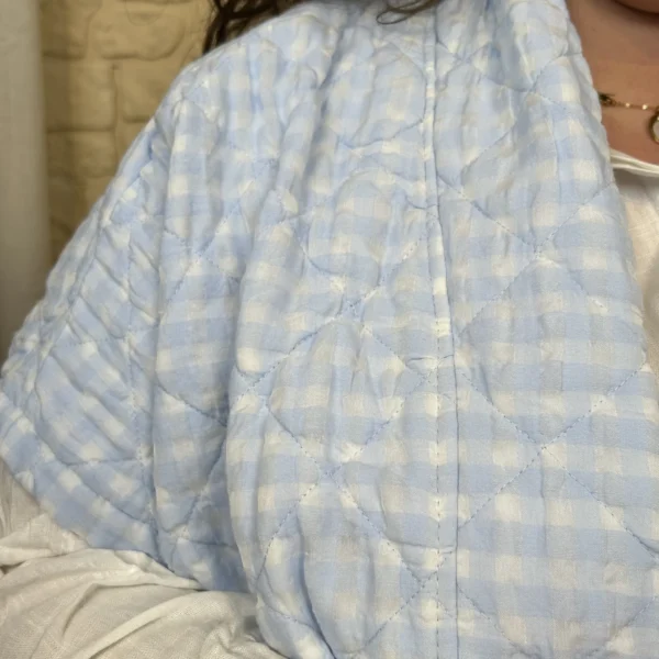 J754 - Gilet matelassé (GT) - bleu-ciel - taille-unique-grande-taille