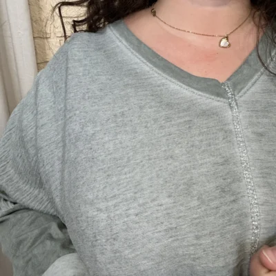 J752 - Blouse ample (GT) - kaki - taille-unique-grande-taille