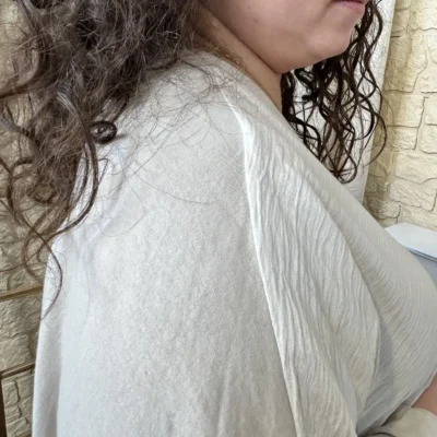 J752 - Blouse ample (GT) - beige - taille-unique-grande-taille