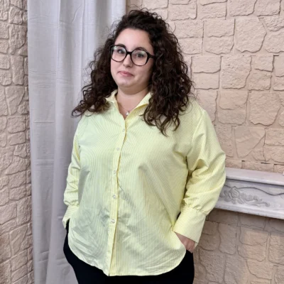 J750 - Chemise rayé (GT) - jaune - taille-unique-grande-taille