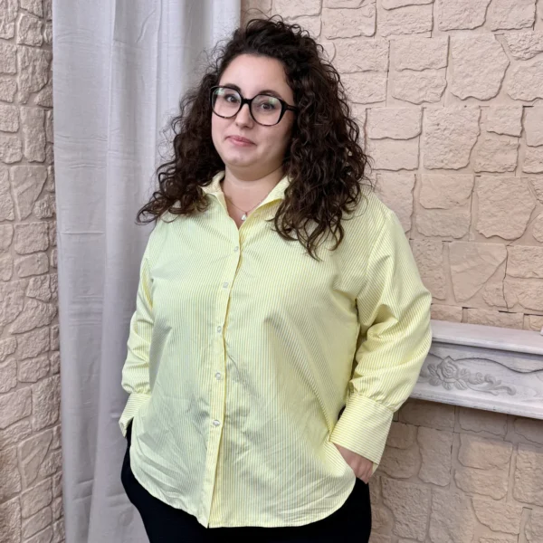 J750 - Chemise rayé (GT) - jaune - taille-unique-grande-taille