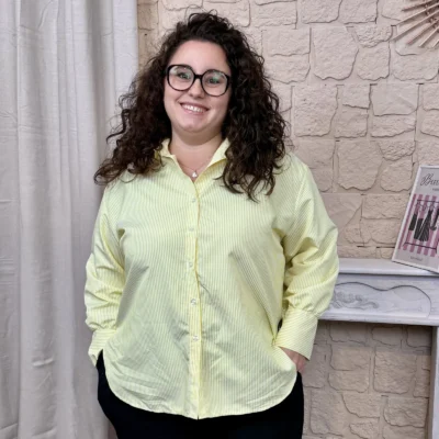 J750 - Chemise rayé (GT) - jaune - taille-unique-grande-taille