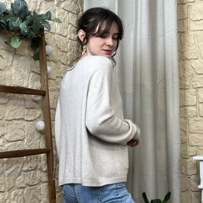 I790 - Pull léger (TU) - beige - taille-unique
