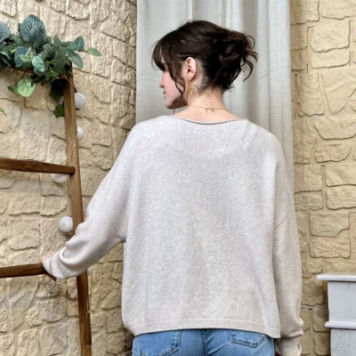 I790 - Pull léger (TU) - beige - taille-unique