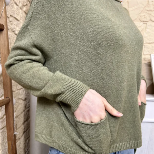 I790 - Pull léger (TU) - kaki - taille-unique