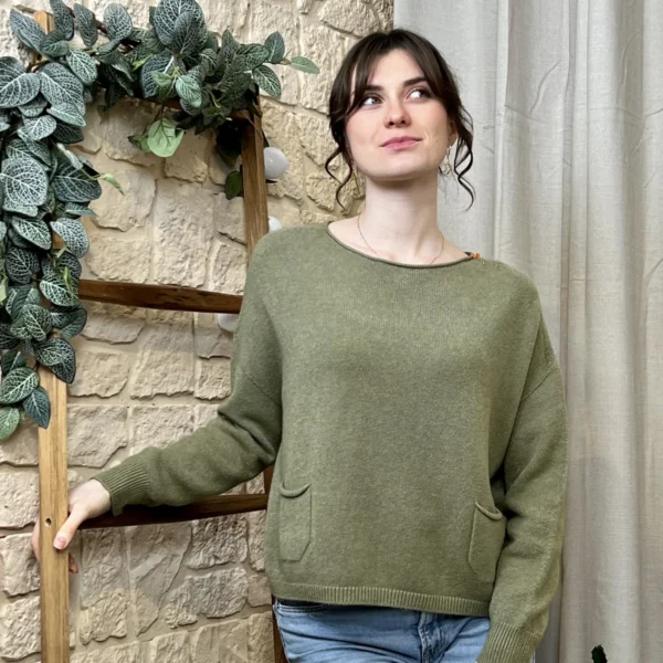 I790 - Pull léger (TU) - kaki - taille-unique