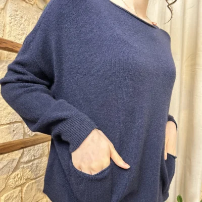 I790 - Pull léger (TU) - marine - taille-unique