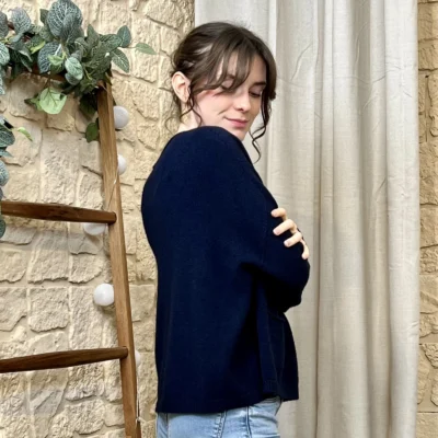 I790 - Pull léger (TU) - marine - taille-unique