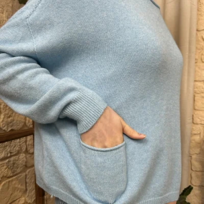 I790 - Pull léger (TU) - vert-deau - taille-unique