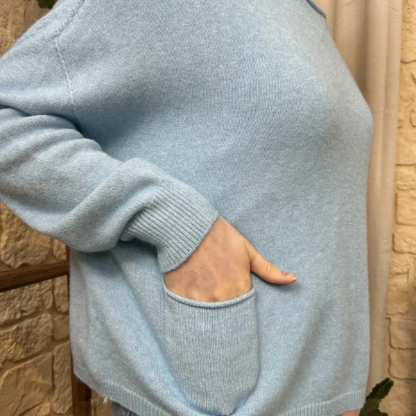 I790 - Pull léger (TU) - vert-deau - taille-unique