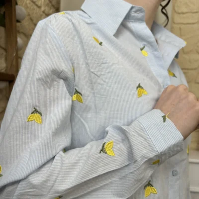 I805 - Chemise Citron (T36-T38) - bleu-ciel - 38