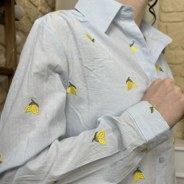 I805 - Chemise Citron (T36-T38) - bleu-ciel - 38